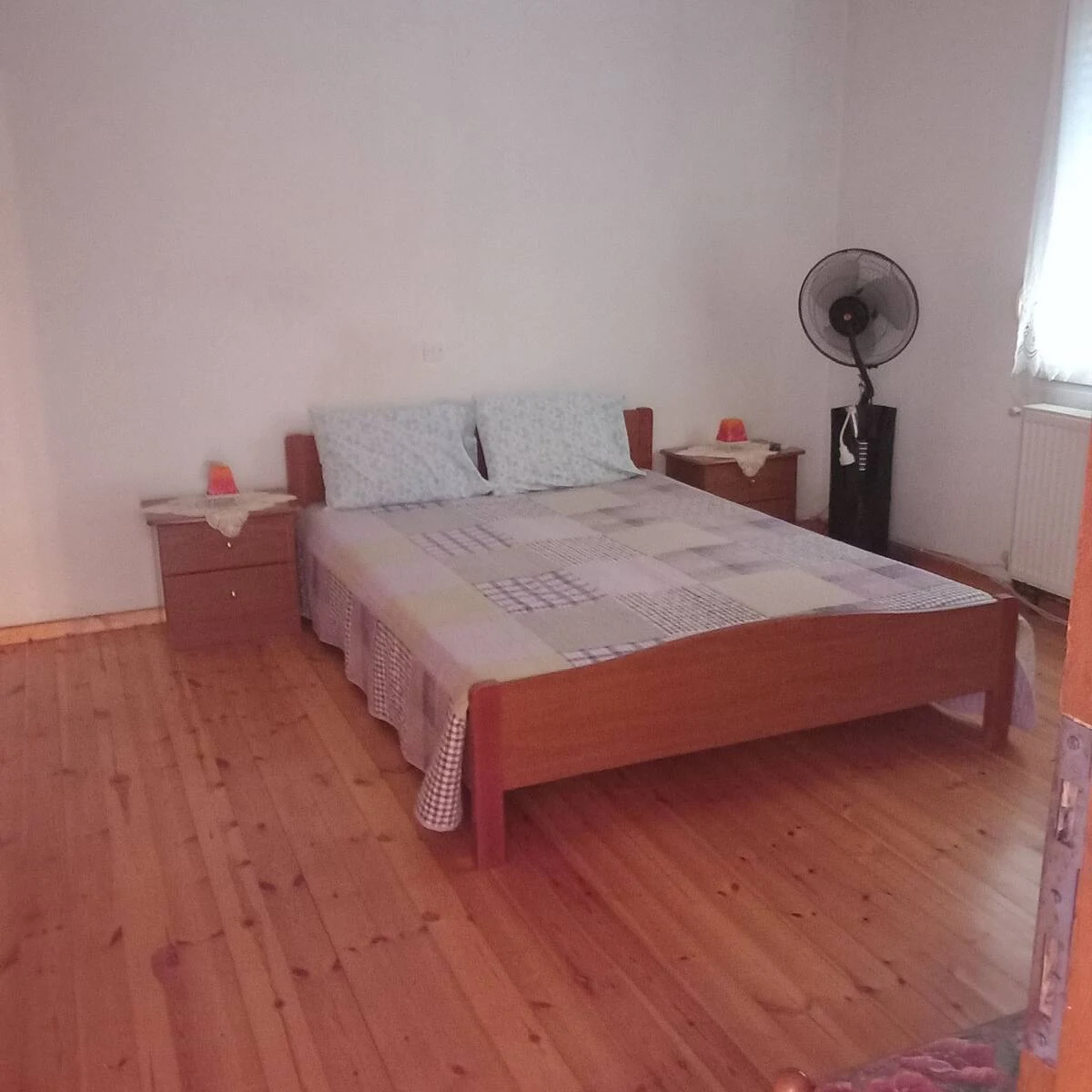 A bright double bedroom