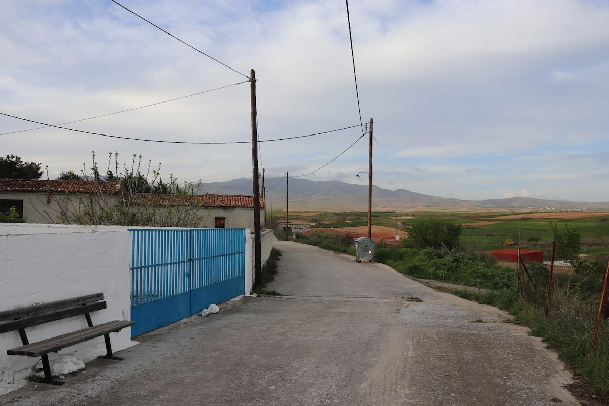 The village and surrounding countryside